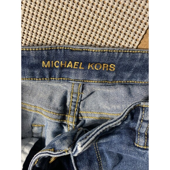 Michael Kors Women Jeans Size 10 Blue Mid-Rise Izzy Skinny Medium Wash W35xL26 - Picture 3 of 6